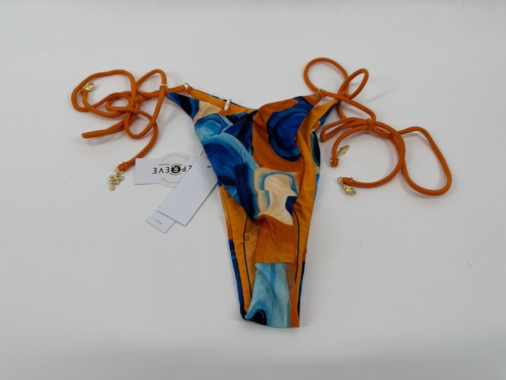 Bydee SIENNA BIKINI BOTTOM IN AZUL Women’s Size Large NWT